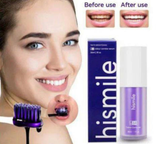 CREMA BLANQUEADORA DENTAL MORADA HISMILE